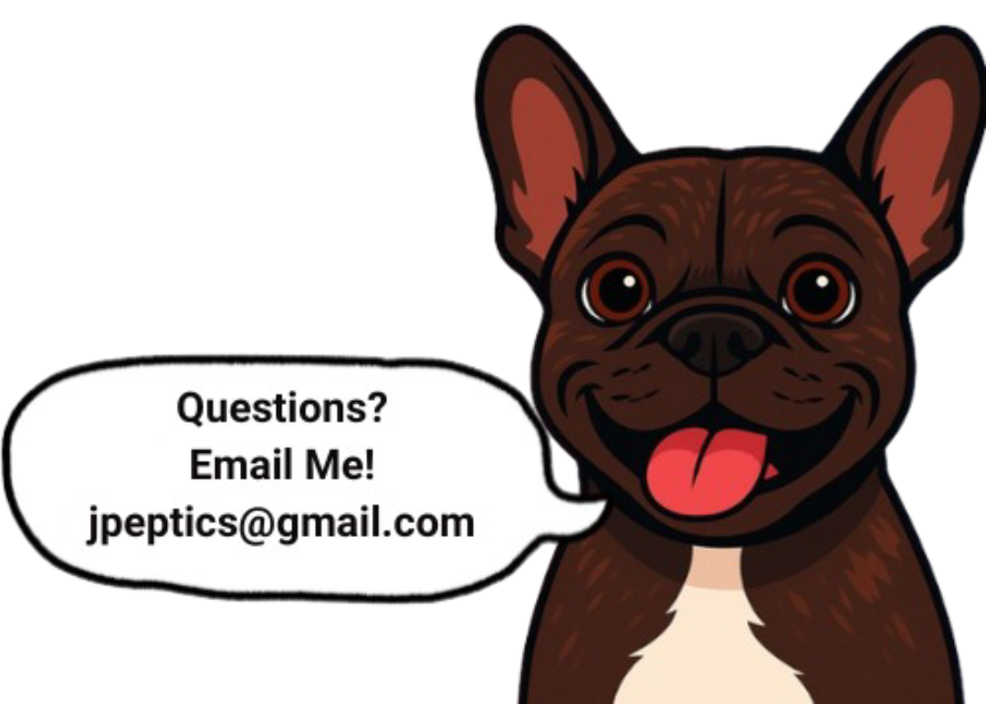 JPeptics - Questions? Email jpeptics@gmail.com